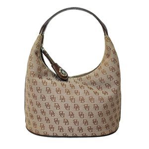 Dooney & Bourke Canvas Signature Small Tote Hobo